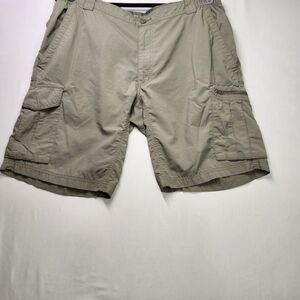 ⭐️Field & Stream Men’s Nylon Cargo Shorts – Khaki – Size 36–38 – Utility Outdoor